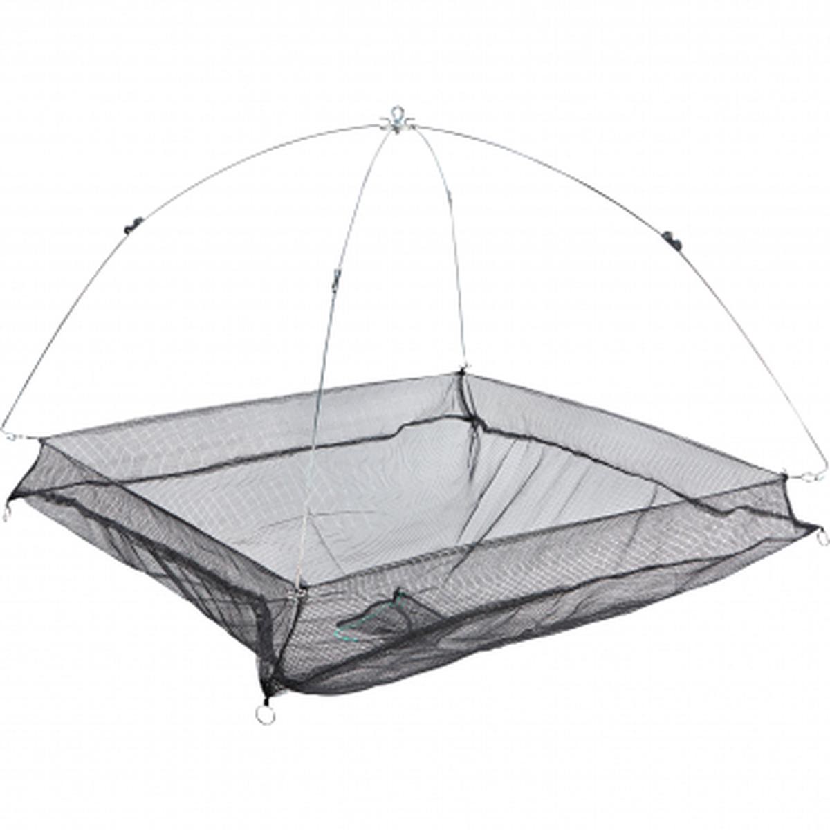 Baitfish Drop Net with Foldable Frame and Escape Protection