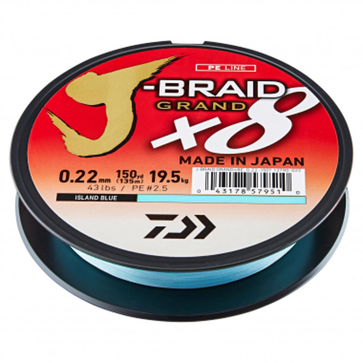 Fishing Line J-Braid Grand X8 (blue, 135 m)