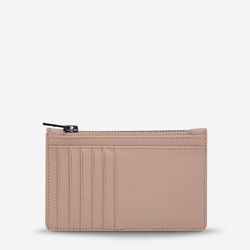 Status Anxiety Avoiding Things Leather Wallet - Dusty Pink