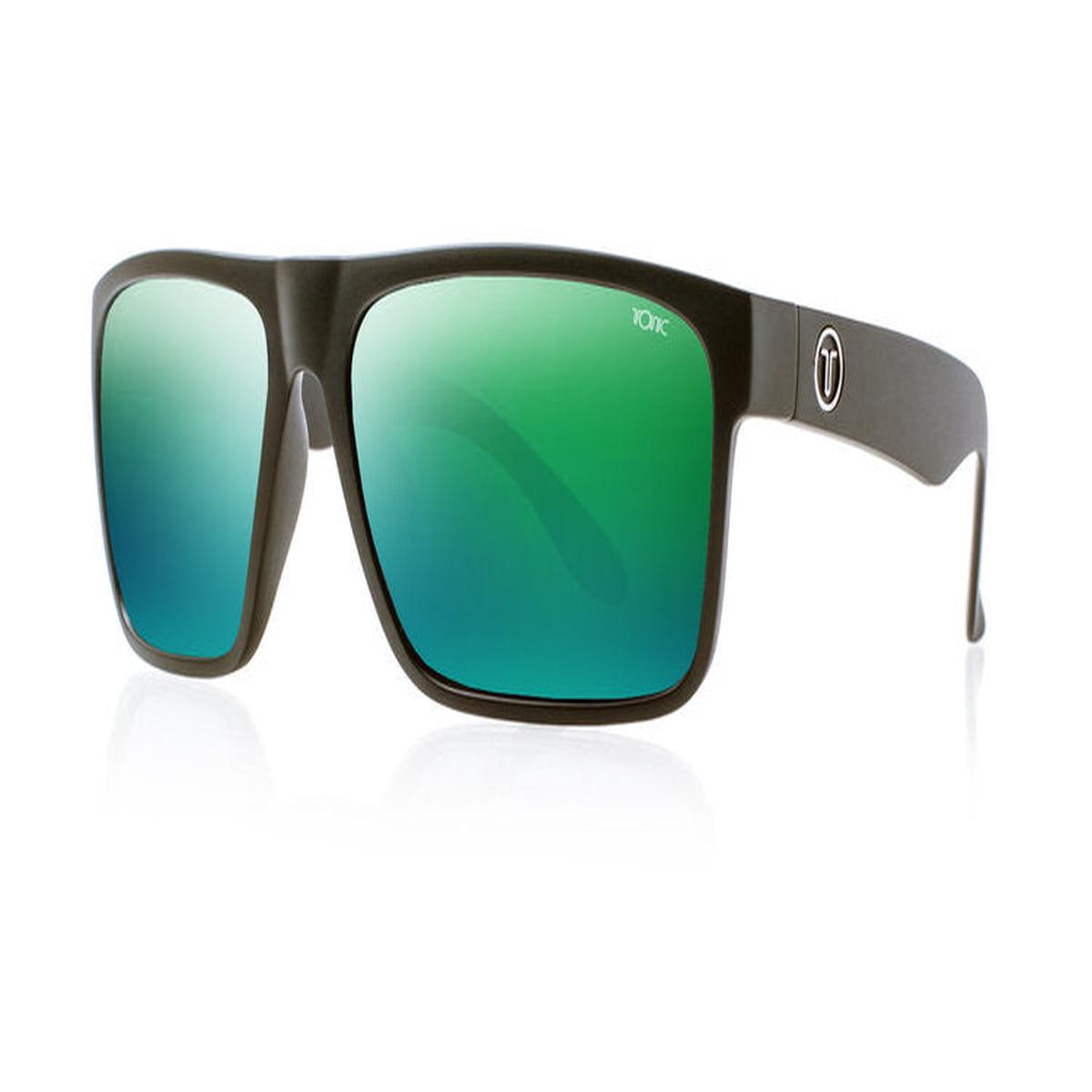 TONIC EYEWEAR OUTBACK MATT BLACK GREEN MIRROR