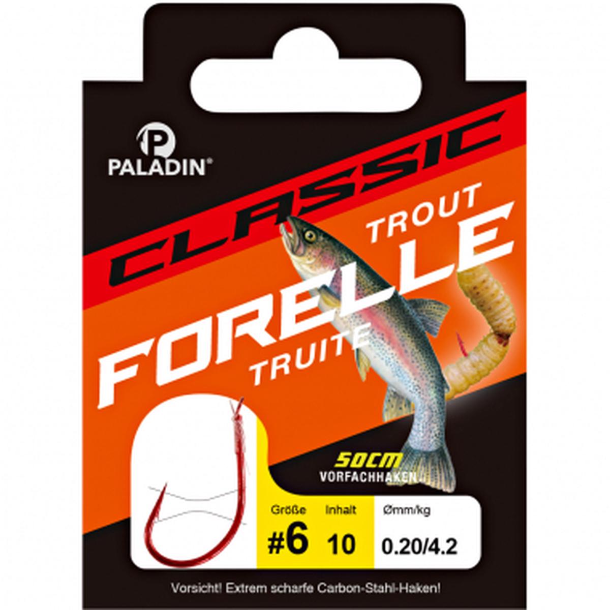 Trout hook red (100 cm)