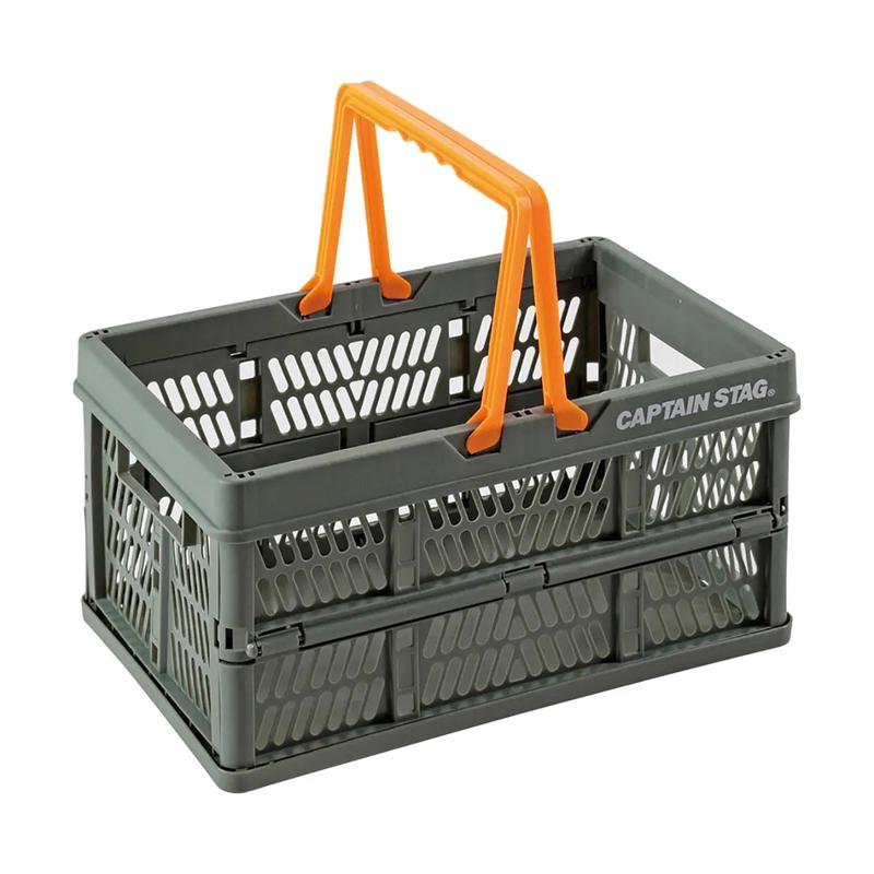 Captain Stag Plastic Folding Container (S) Green UL-1041