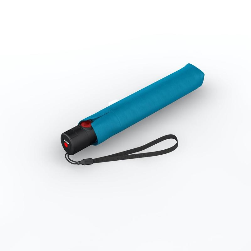Knirps U.200 Ultraslim Duomatic (UV Protection) - Turquoise / Black Inner Coating