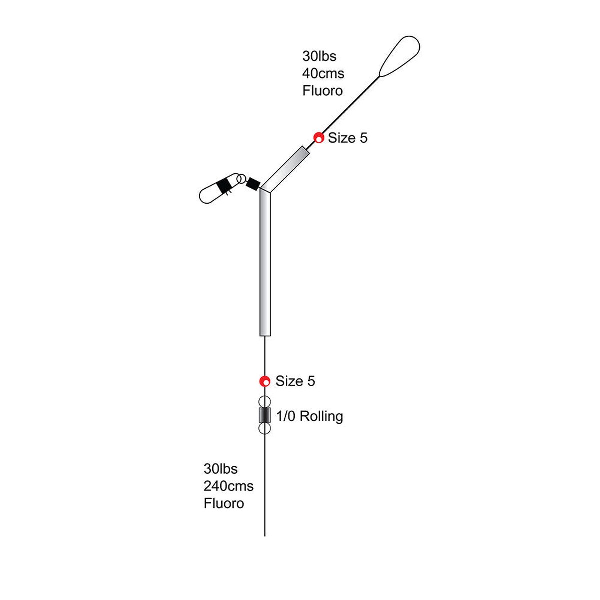 Tronixpro Shad Rig 30lb