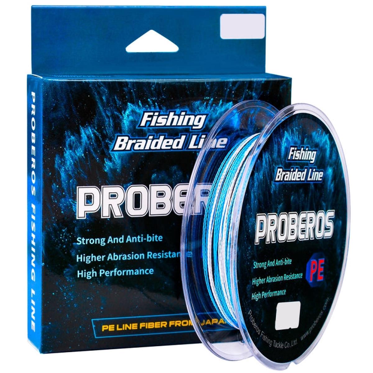 2 PCS PROBEROS 4 Edits 100M Strong Horse Fish Line, Line number: 3.0 / 30LB