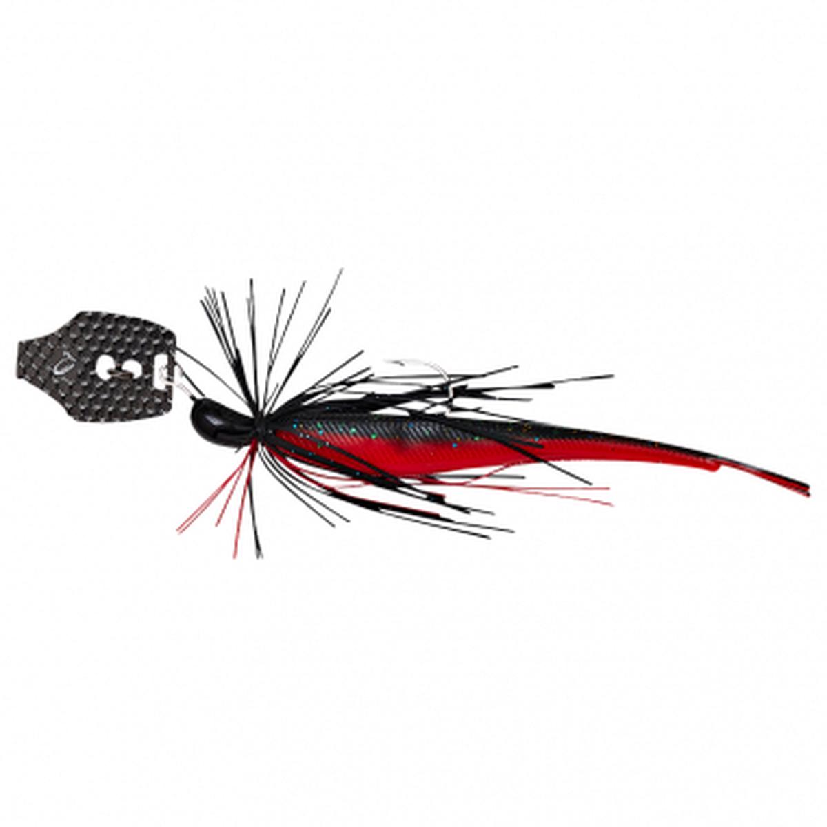 Chatterbait Crazy Swim Jigs (Black N Red)