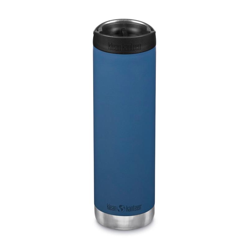 Klean Kanteen Insulated TKWide 20oz Water Bottle (with Cafe Cap) (Real Teal)