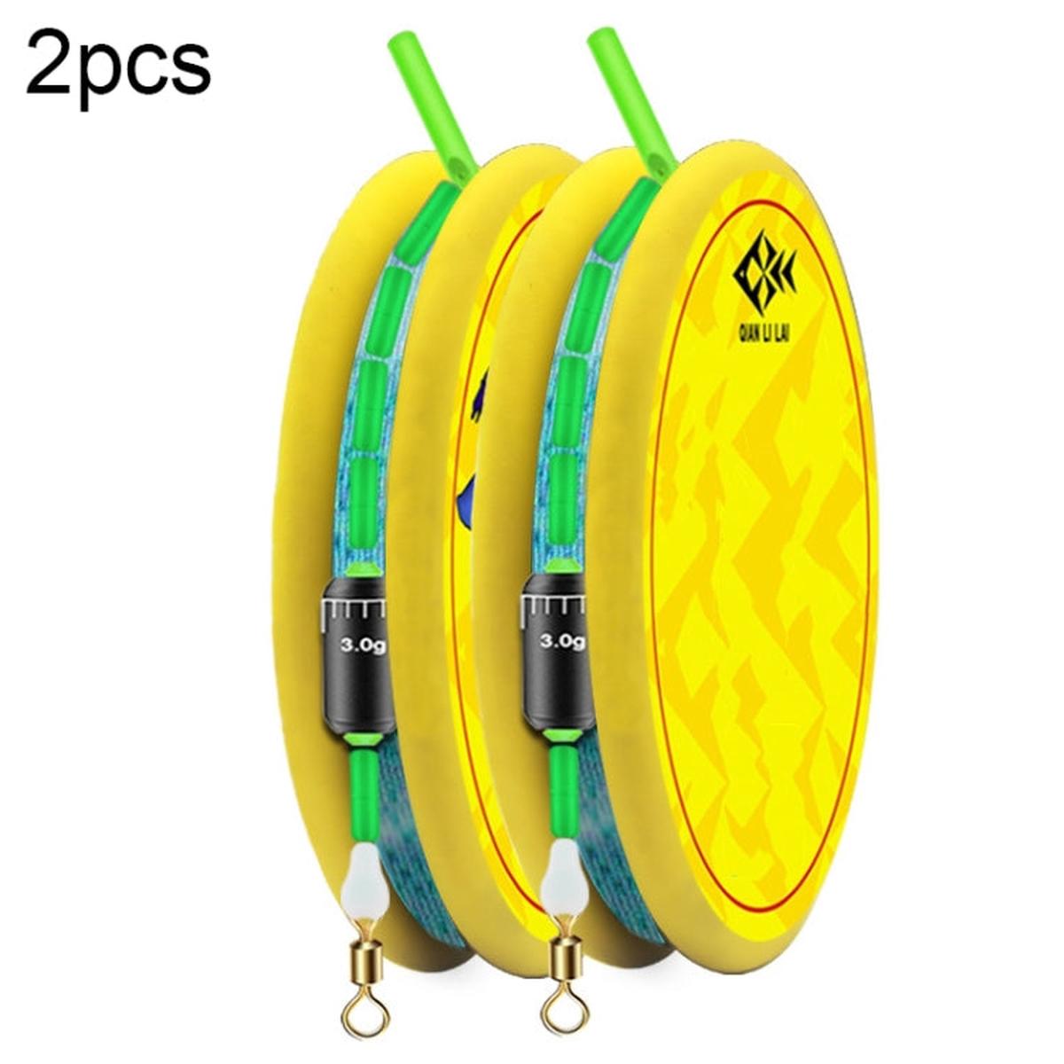 2pcs Outdoor Fishing Anti-tangle Spotted Invisible Line Set with Scale, Size: 5.4m