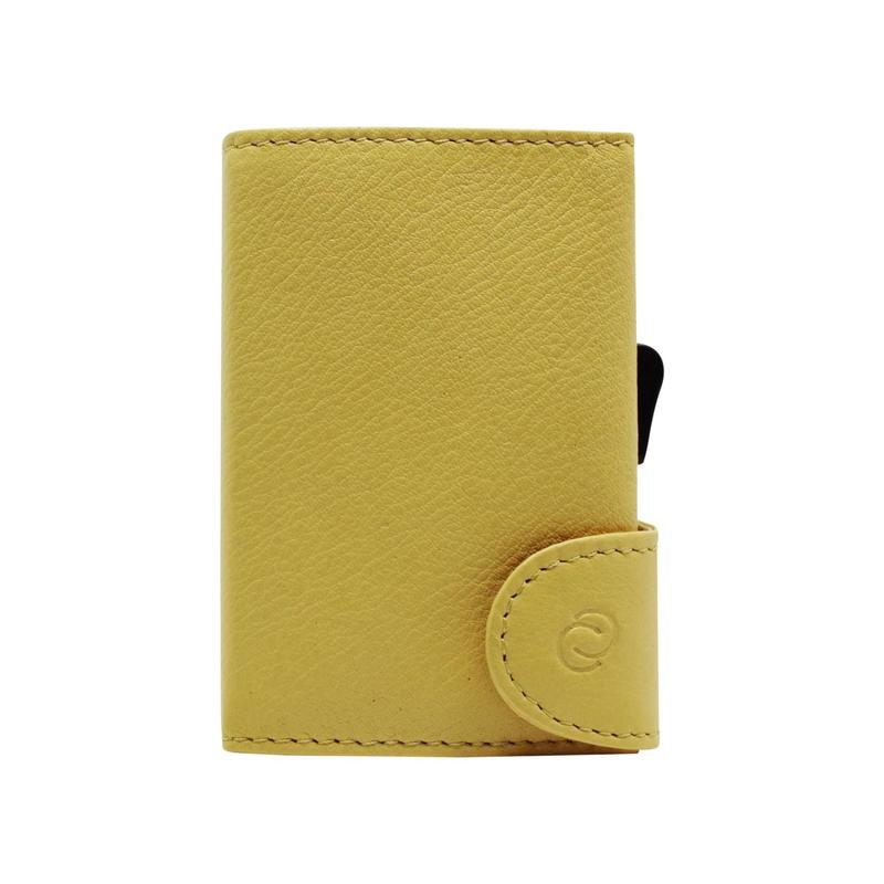 C-Secure Italian Leather Wallet (Giallo Sole D40642)