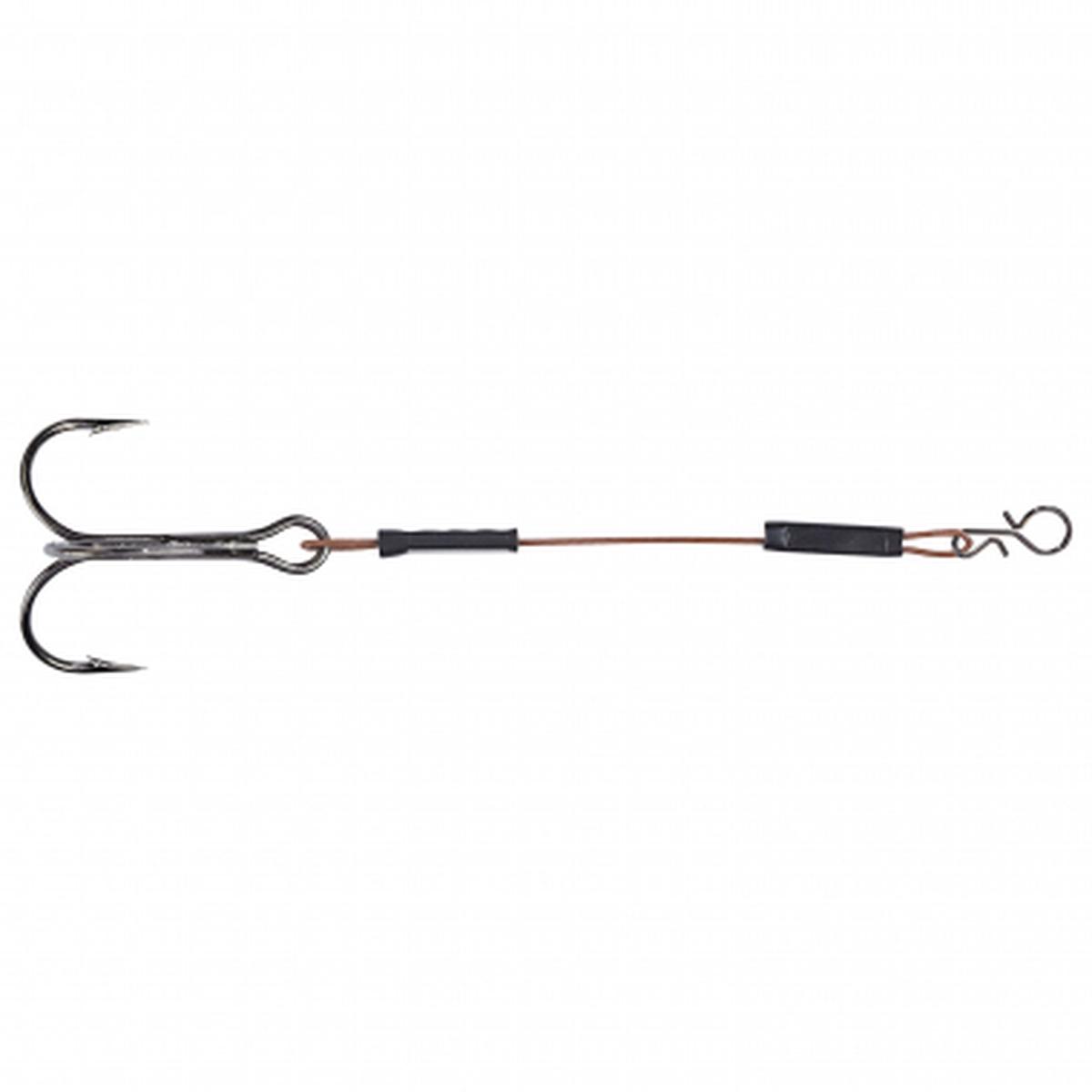 Lure Zander 1x7 Stinger Rig, coated (with clips)