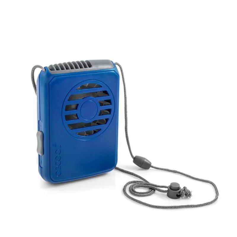 O2Cool Deluxe Necklace Fan (Blue)