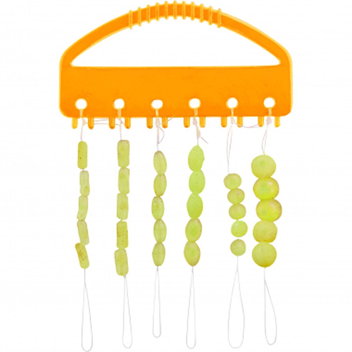 Rubber stoppers and beads yellow
