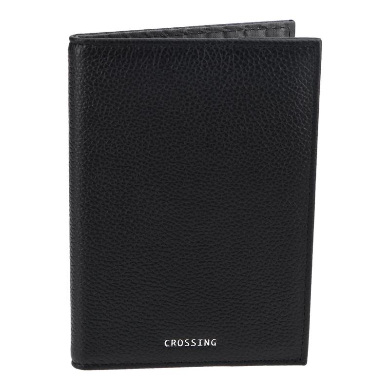 Crossing Milano Passport Holder Rfid - Black