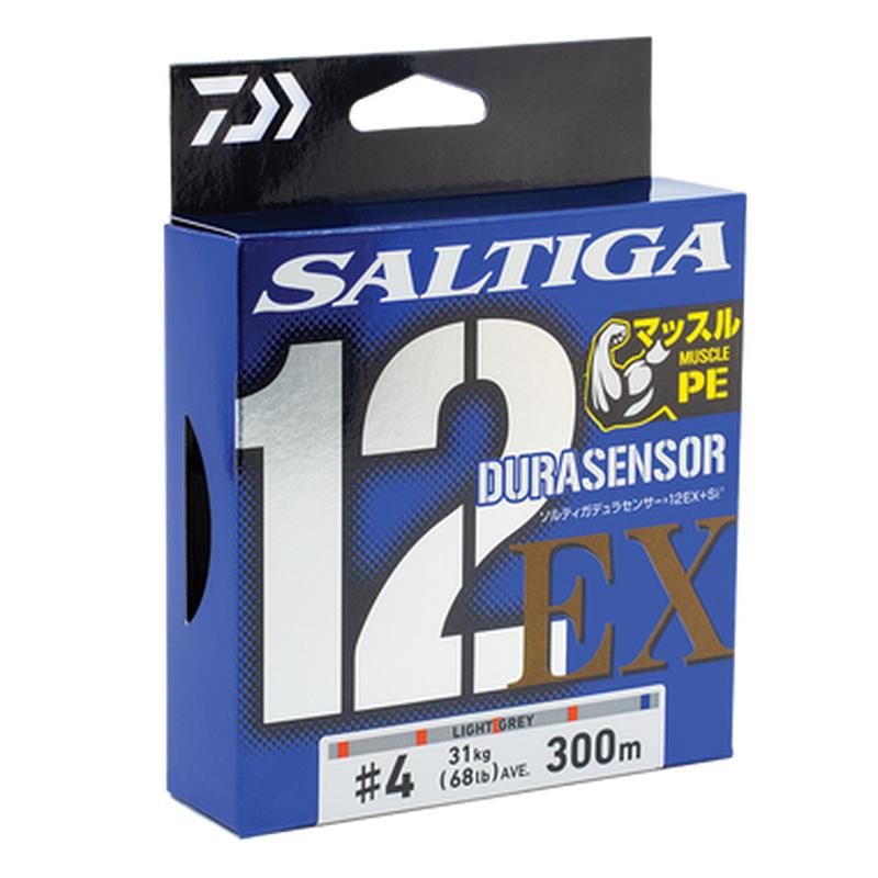Daiwa SALTIGA 12EX Si3+ Braid Fishing Line 400m Grey
