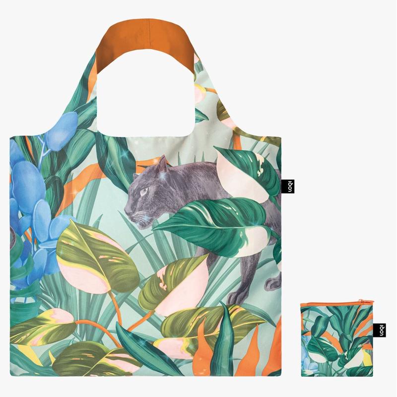 LOQI Artist Foldable Tote Bag - Pomme Chan - Wild Forest Recycled