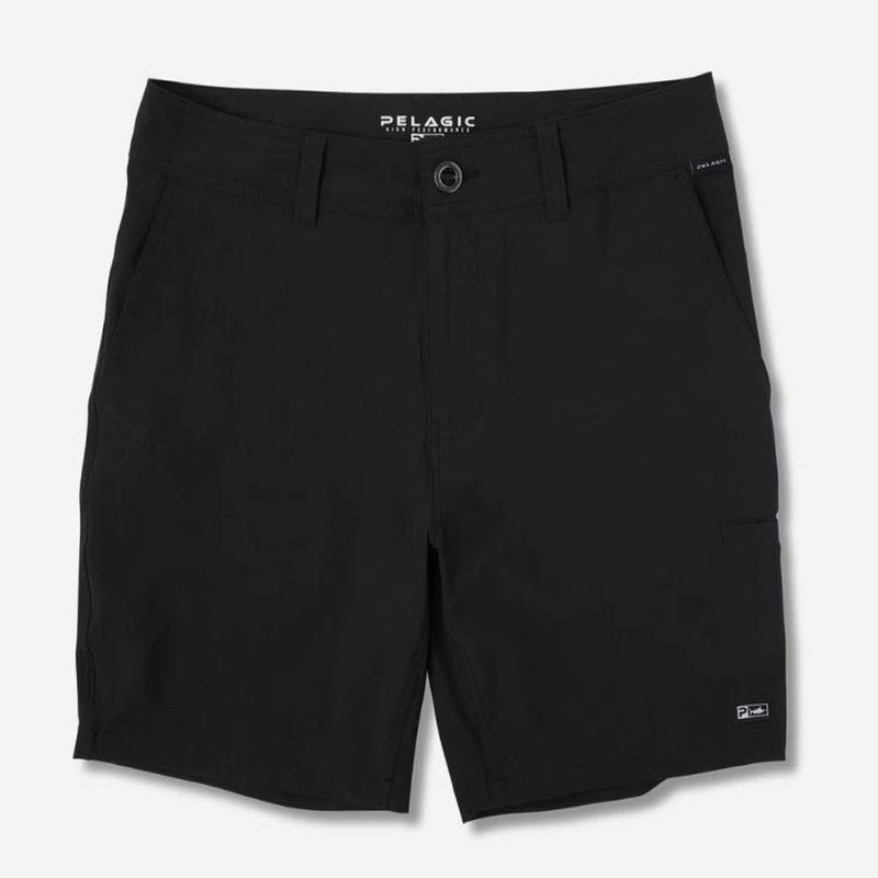 Pelagic 1002 Shorts Hybrid 18 Inches Mako BLK Size 38 (0194)