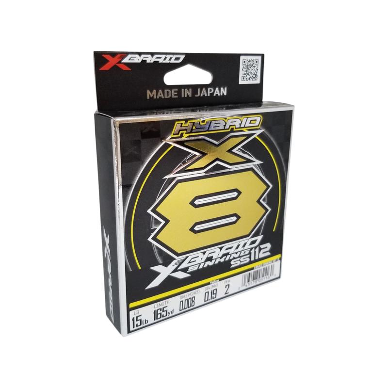 Hybrid X8 Sinking SS112 Braided Line - (15 lb./165 yds.)