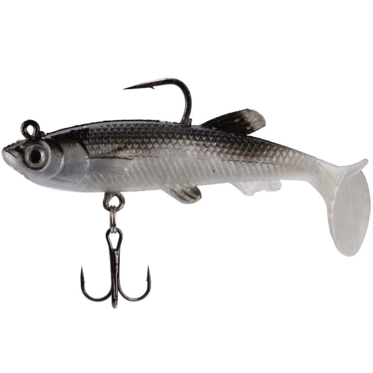5 PCS Fish-Bait Road Sub-Bait Lead Fish With Single Hook And Three Anchor Hook Bait, Specification: 8cm 14g