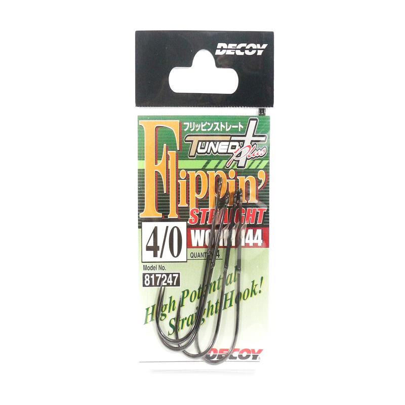 Decoy Worm 144 Flippin' Straight Worm Hooks Size 4/0 (7247)