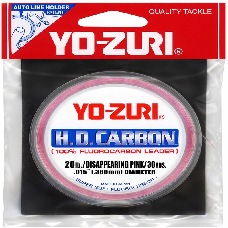 H.D. Carbon Disappearing Pink Fluorocarbon Leader - (20 lb/30 yd)