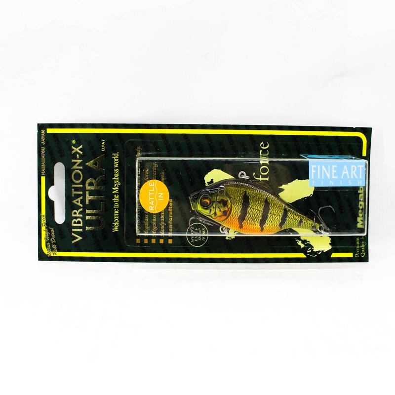 Megabass Vibration-X Ultra Rattle 76 mm 5/8 oz Sinking Lure Peacock (1118)