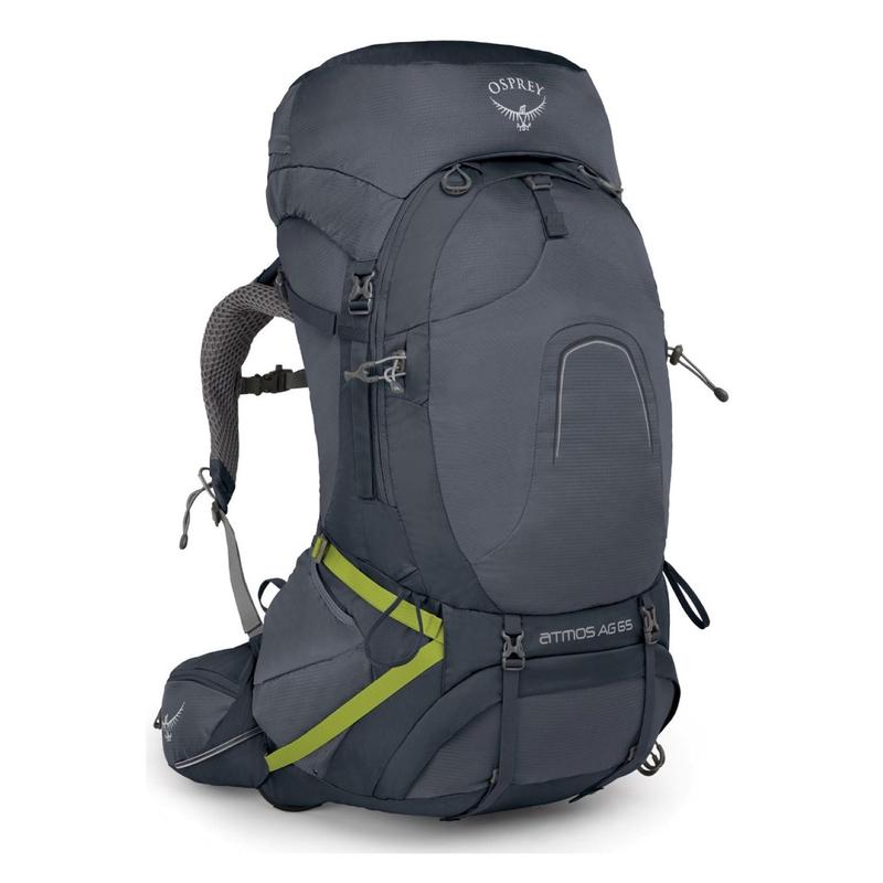 Osprey Atmos AG 65 Backpack with Raincover - Medium - Men's Backpacking (Abyss Grey)