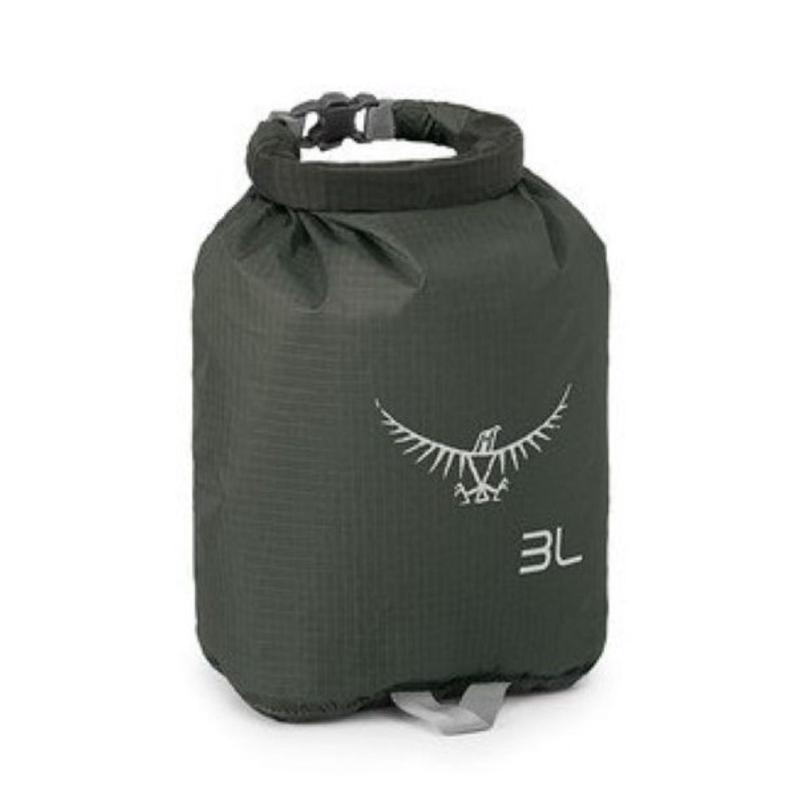 Osprey Ultralight Drysack 3L - Waterproof Storage - Non-Submersible (Shadow Grey)