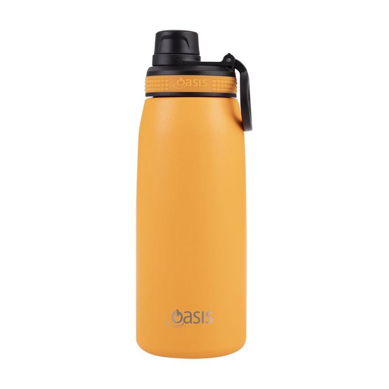 Oasis Stainless Steel Insulated Sports Water Bottle with Screw Cap 780ML- Neon Orange