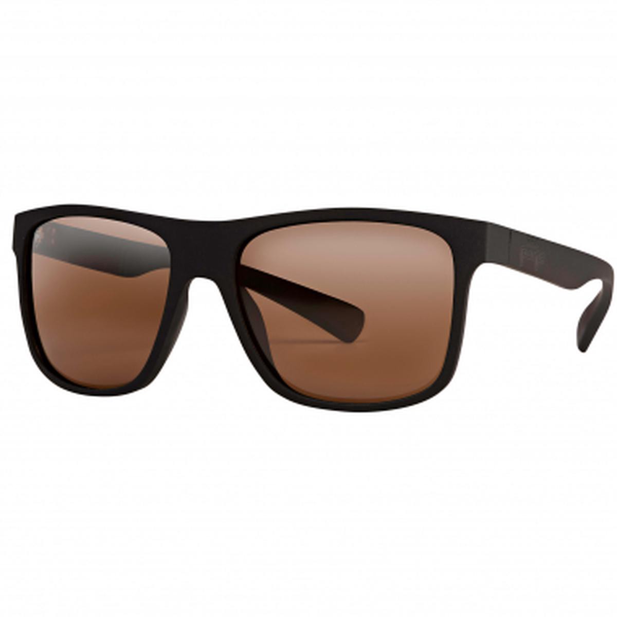 Pole Glasses Avius Mat Black Sunglasses Brown Lenses