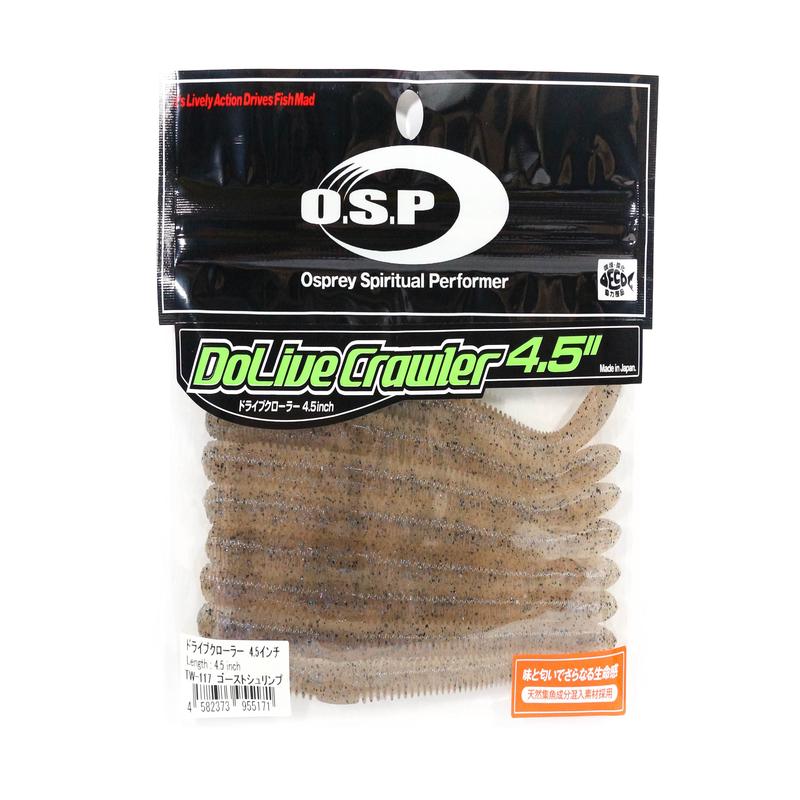 OSP Soft Lure Dolive Crawler 4.5 Inches TW-117 (5171)