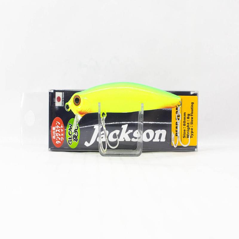 Jackson Dead Float 80 Floating Minnow Lure Lime (0536)