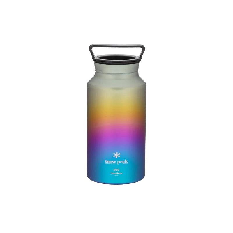 Snow Peak Ti Aurora Bottle 800 Rainbow TW-800-RA