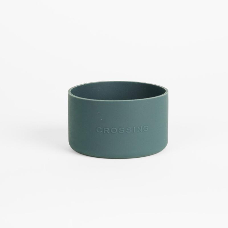 Crossing Silicone Water Bottle Boot - Fits Diameter 7-7.5cm (550ml) Blistered Pack - Forest Green