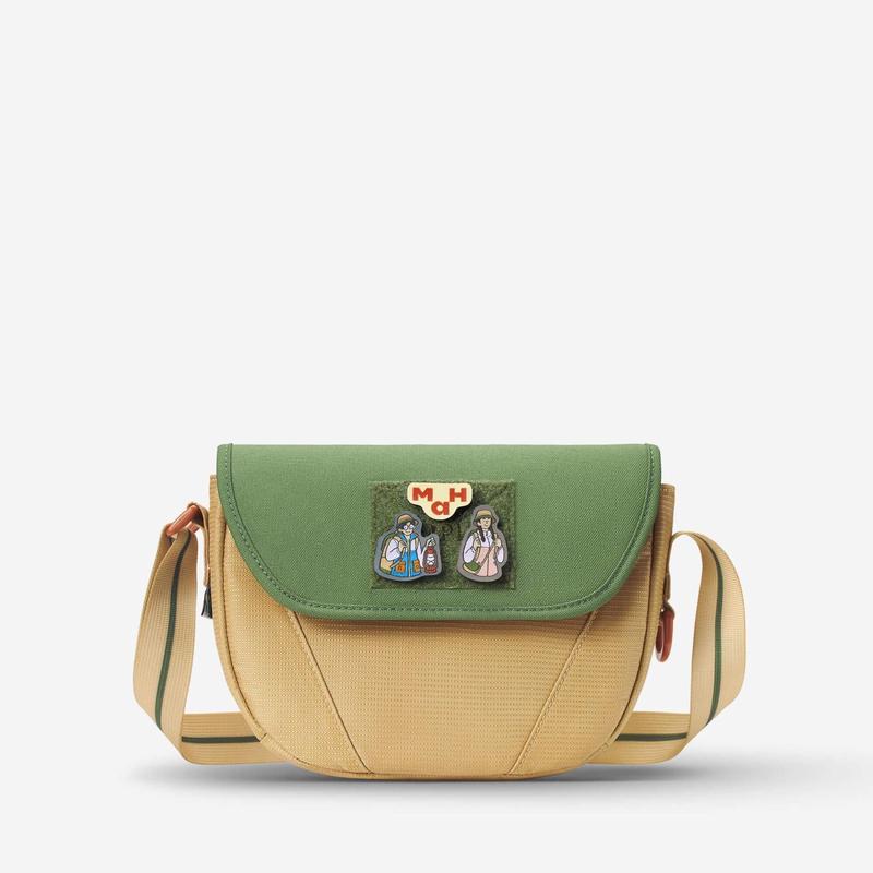 MAH Young Cross Shuttle Camplife Recycloth Sling Bag - Green