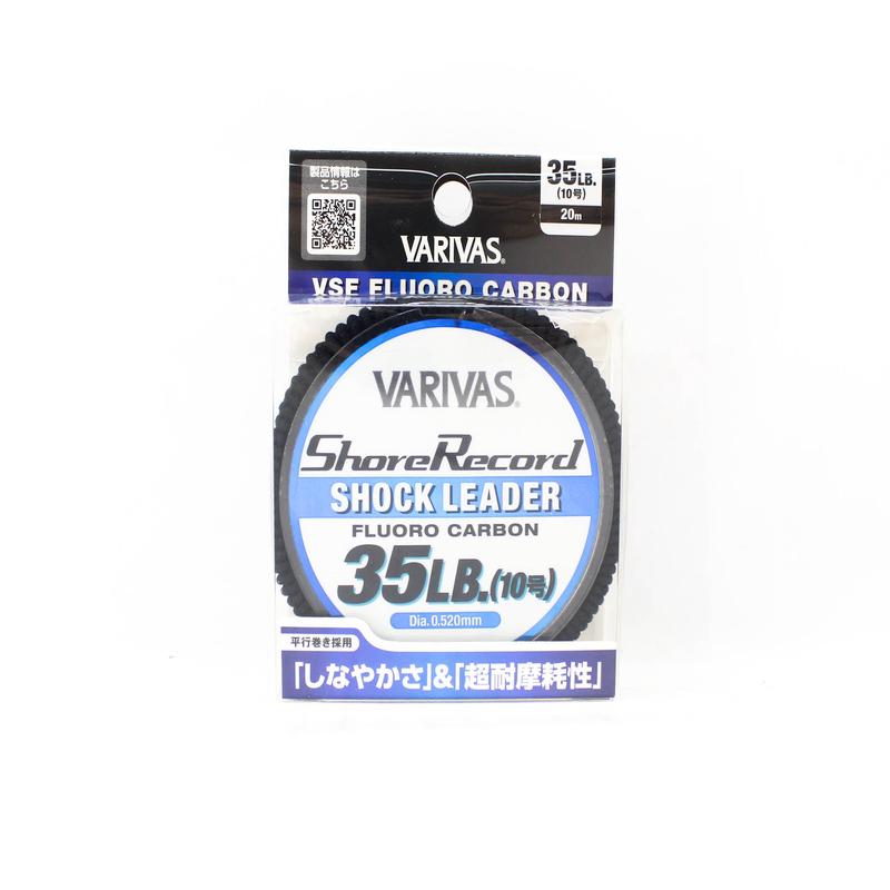 Varivas Fluorocarbon Shore Record Shock Leader Line 30m 35lb (9970)
