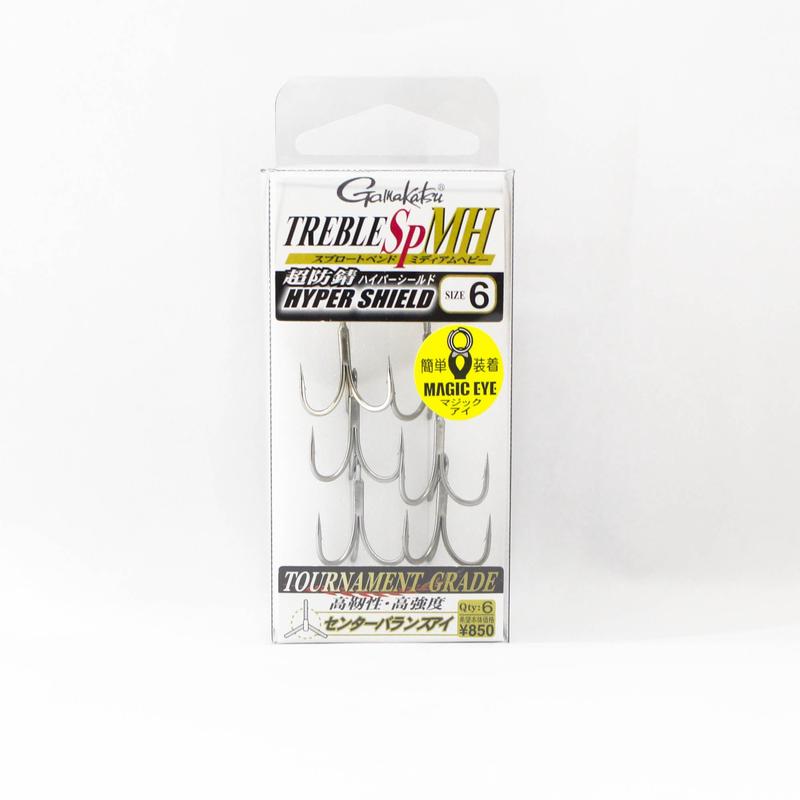 Gamakatsu 67631 Treble Hook SP MH Hyper Shield Size 6 (0447)