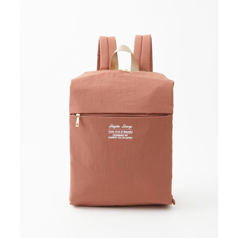 Legato Largo Washable Nylon Backpack (Dark Pink)