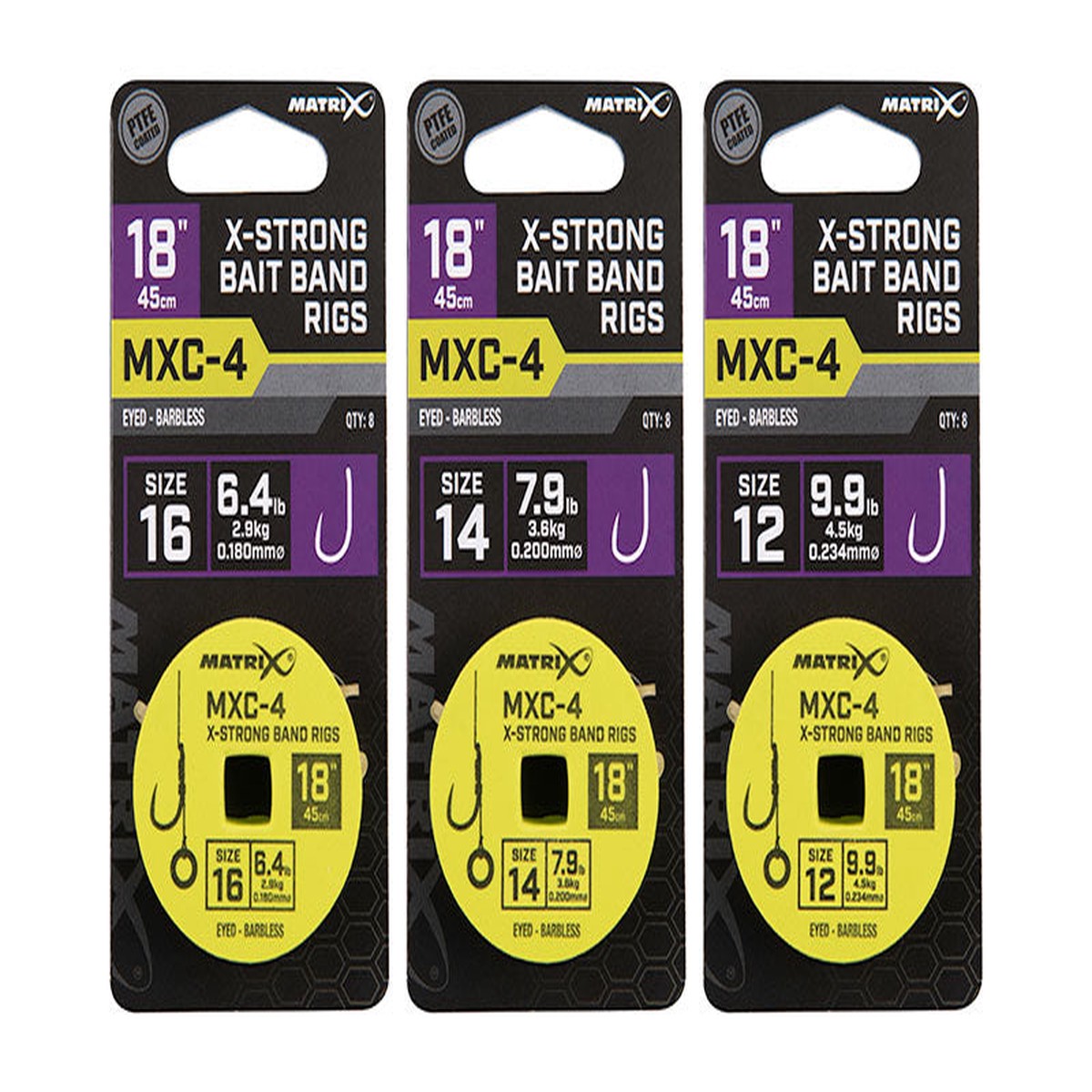 Matrix MXC-4 Bait Band Rigs Rigs 45cm/18ins