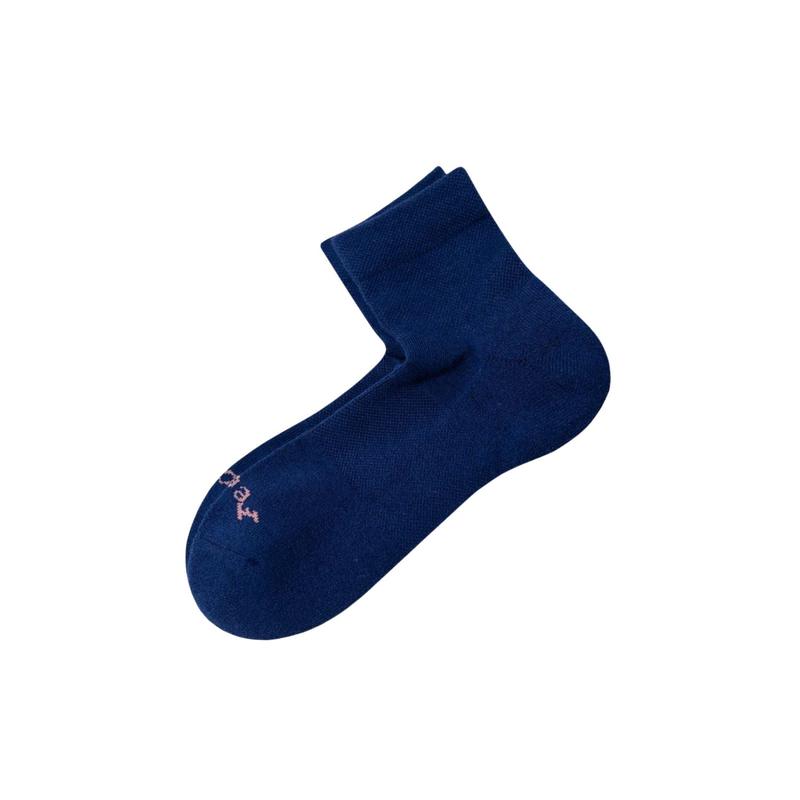 Paire Merino Wool-Blend Quarter Sock (Stormy Blue) - L