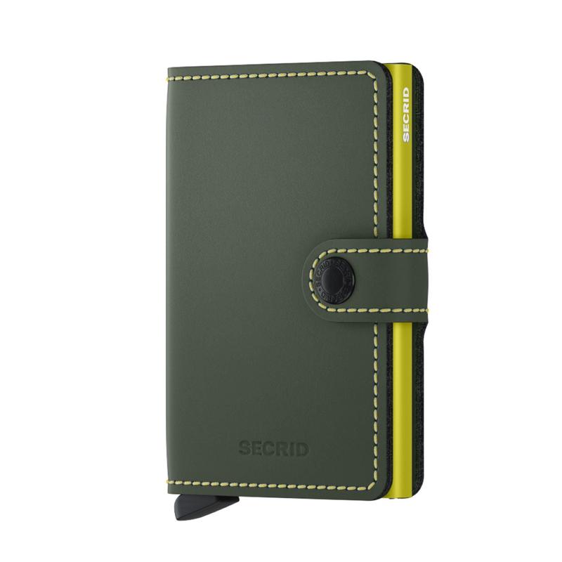 Secrid Miniwallet - Matte Green & Lime