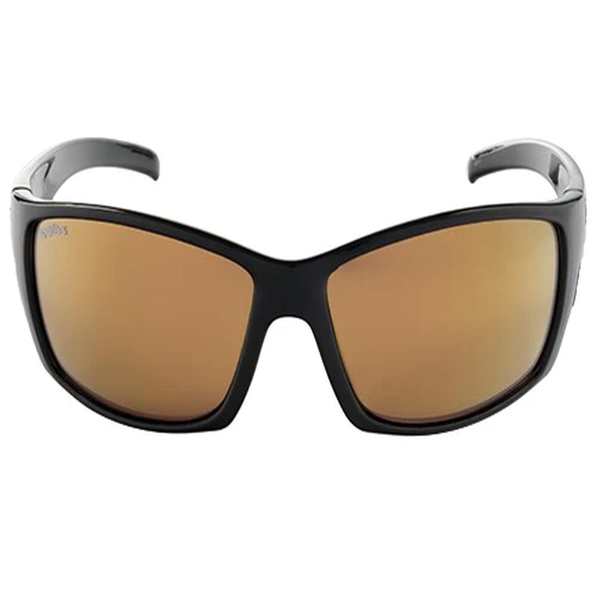 Spotters Gloss Black Fury Frame Gold Glass Lens Sunglasses Clearance