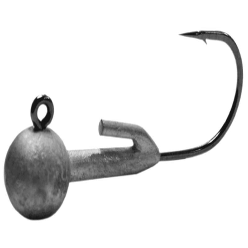 Round Head With Lockdown Jig Head - 5 pk - 1/8oz - 2/0