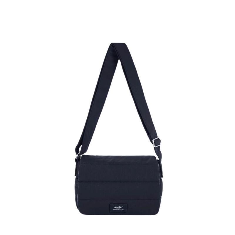 Anello Fuzzy Flappy Shoulder Bag (Black)