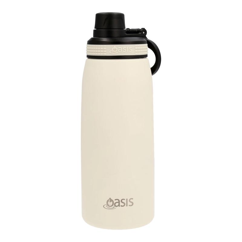 Oasis Stainless Steel Insulated Sports Water Bottle with Screw Cap 780ML - Alabaster