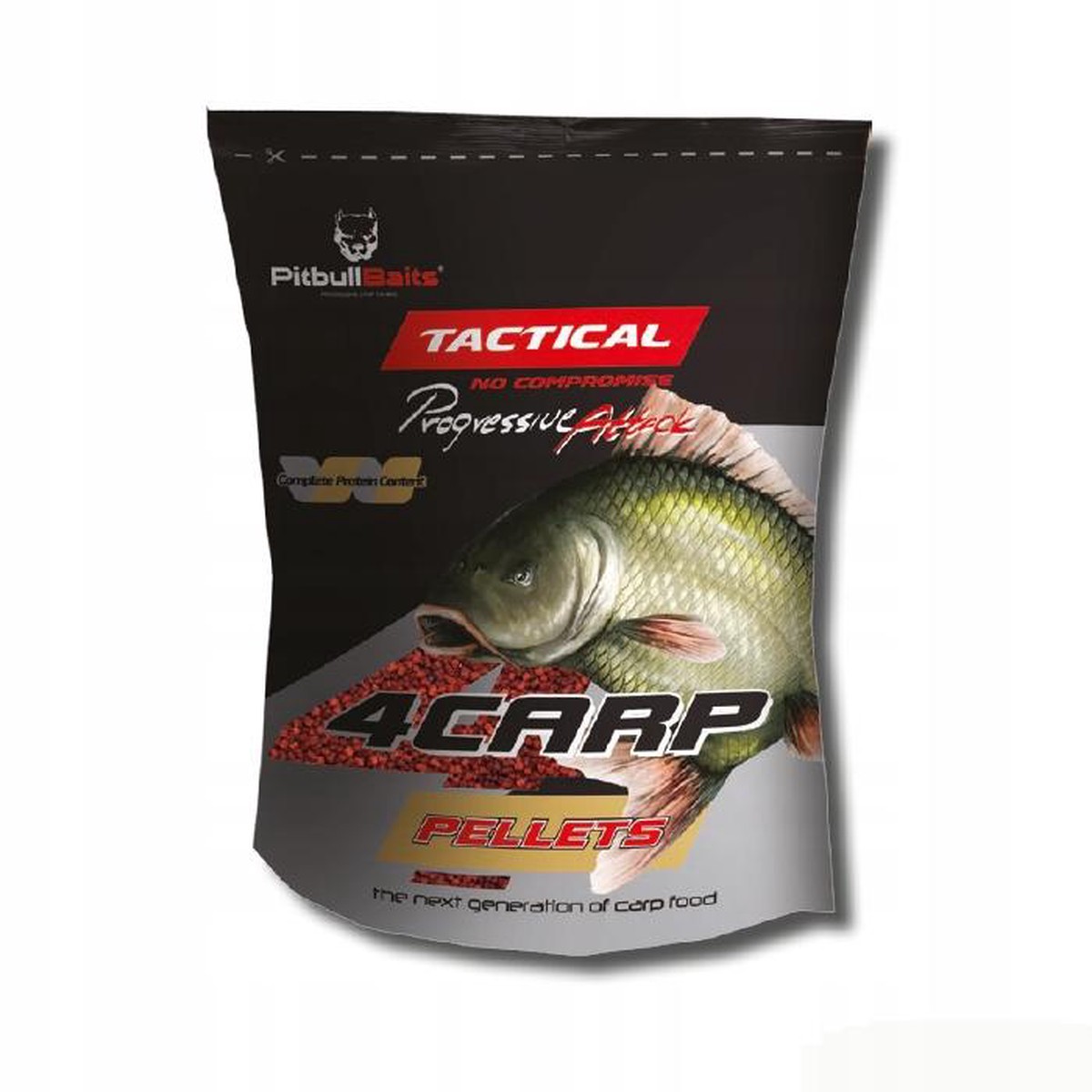 StarFish PitbullBaits Tactical Pellets 800g 2mm White Worm