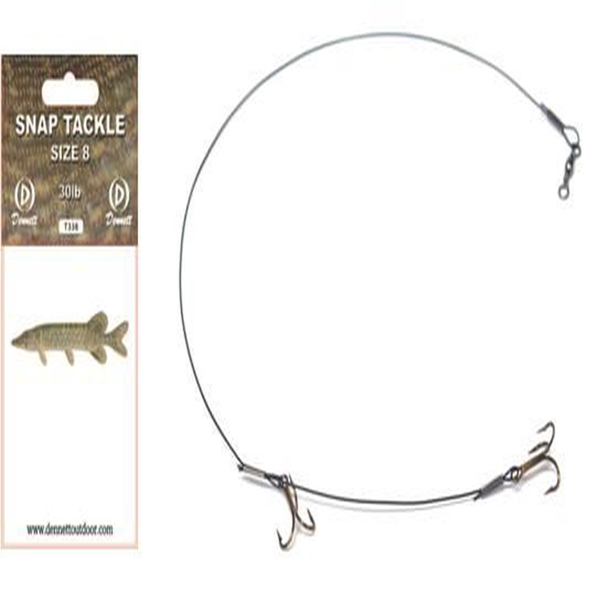 Dennett Snap Tackle 30lb Pike Trace