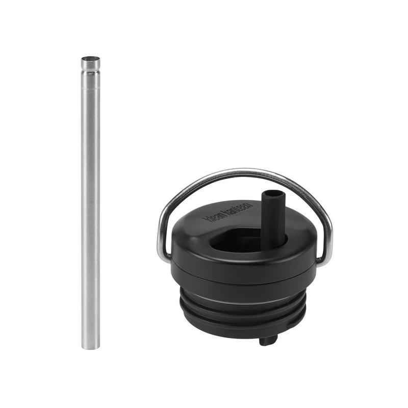 Klean Kanteen Water Bottle Twist Cap (for TKWide Bottles) (Black/Brushed Stainless)