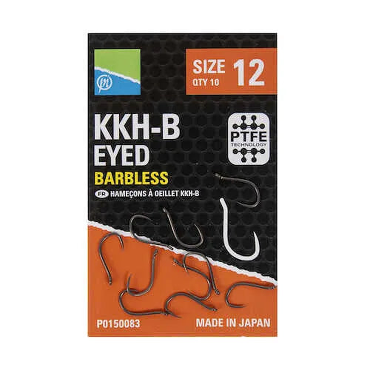 Preston KKH-B Eyed Barbless Hooks