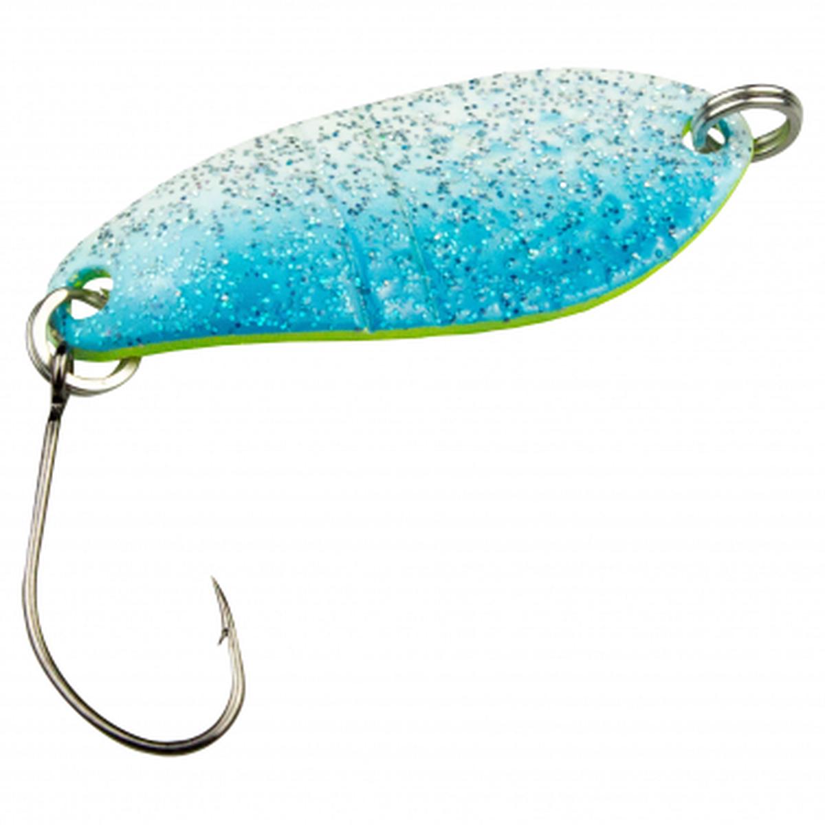 Trout Spoon Dragon (2,5 g, Blue/White, Yellow UV)