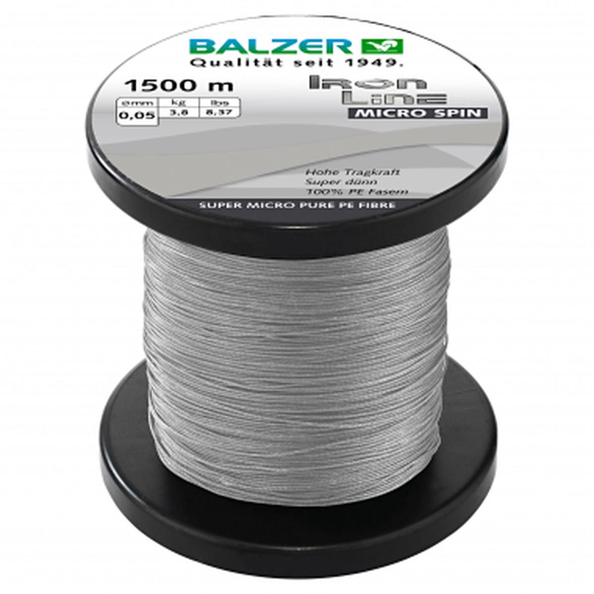 Fishing Line Iron Line Micro Spin (grey 1500 m)